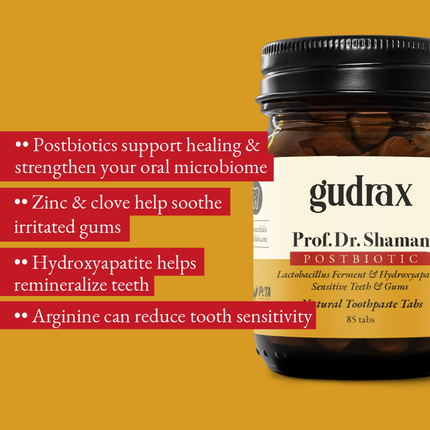 Prof. Dr. Shaman - Postbiotic Toothpaste Tabs
